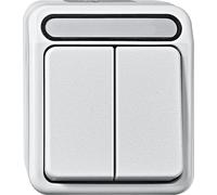 INTERRUTTORE A UN PULSANTE MERTEN & STORCK MEG3115-8019 - 250 V, 10 A, Grado di protezione IP44, Dimensioni 73x83x60 mm, Peso 0,12 kg