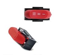 Interruttore a bilanciere nero, interruttore a manopola per il controllo della velocità del vento rosso, 3 posizioni, interruttore a 3 pin per asciugacapelli (nero/rosso)