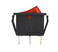 Interruttore a bilanciere ON-OFF-ON tipo SPST a 3 pin con terminale push-in nominale 15A 250V o 20A 125V per applicazioni comuni di elettrodomestici