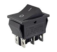 Interruttore a bilanciere ON/ON, 6 poli, 16 A, 250 V AC/DC, interruttore dispositivo, nero