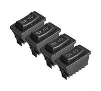 Interruttore a bilanciere per finestrini, 4 pezzi, 5 pin, interruttore di bloccaggio della porta di alimentazione per il controllo degli alzacristalli elettrici, CC 12 V 20 A, design compatto