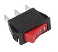 Interruttore a bilanciere rosso On-Off-On 15A 250V 3 Pin Indicatore LED per Auto Marine Barca per Dash Light Control 30x11mm Ritaglio