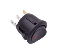 Interruttore a bilanciere rotondo da 20 mm ON Off KCD1-101 a levetta a semicircolare unipolare 12V 220V Rosso Verde Blu Giallo Nero(2,12V)