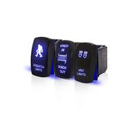 Interruttore A Bilanciere Sasquatch Lights Winch in / Out Spot Lights per ATV Maverick X3 Ranger RZR Boat SUV