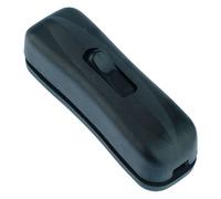 Interruttore a Bilanciere Slim Nero Inline Per Cavo Lampada Da Scrivania 1A