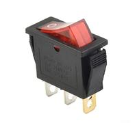 Interruttore a bilanciere sottile con montaggio a scatto SPST ON-OFF-ON 3 pin push terminal compatibile con apparecchiature domestiche e industriali