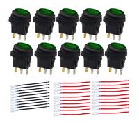 Interruttore a bilanciere SPST impermeabile retroilluminato LED perfetto per pro