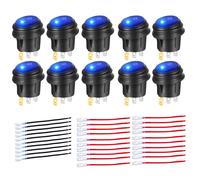 Interruttore a bilanciere SPST impermeabile retroilluminato LED perfetto per pro