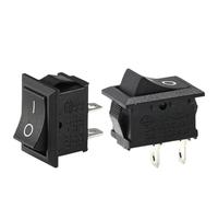 Interruttore a braccio a forma di barca, Interruttore a bilanciere KCD1 12V 6A/250V 10A/125V con filo for auto, barca, camper, confezione da 5 multicolore(Spuare ON OFF)