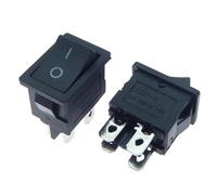 interruttore a braccio impermeabile, 1 pz KCD1 Micro Interruttore a bilanciere for auto e barca On-Off-On 6A 250V AC con luce LED multicolore(Schwarz)