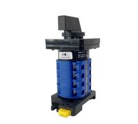 Interruttore a camma girevole a contatto argentato multiposizione LW26-20 per montaggio su guida DIN, 690 V, 20 A, 4 livelli, YMW26, LW28, 1 pezzo (OFF-ON)