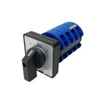 Interruttore a camme, controllo motore a due velocità, on-off-on, 3 posizioni, 4 poli, 20 A, selettore rotativo, contatto in argento LW8-20-5.5S1/4, 1 pezzo