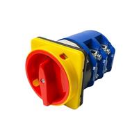 Interruttore a camme LW26GS-160/04-3 con lucchetto, montaggio a pannello, interruttore di commutazione rotante, 8 terminali ON-OFF 2P 160A, contatto in argento, 1 pz.