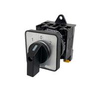 Interruttore a camme rotante Montaggio su guida DIN 3 posizioni 2 poli 690 V 20 A Selettore Circuito di controllo della commutazione Doppia alimentazione YMW42-20/2