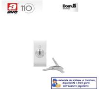 INTERRUTTORE A CHIAVE 2P 10AX AVE SERIE DOMUS 441071