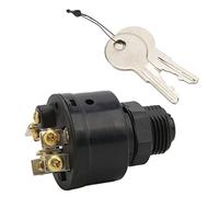 Interruttore a Chiave di Accensione a 3 Posizioni, Copertura Resistente Alle Intemperie 87-88107 per la Maggior Parte dei Motori Fuoribordo, Avviamento Spento, Push-to-choke,