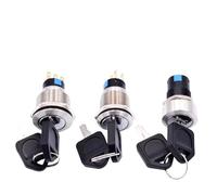 Interruttore a chiave rotante in metallo da 16mm 19mm 22mm 2 3 posizioni, interruttore di blocco a pulsante in acciaio inossidabile a scatto 1NO1NC 1 pz(Harness Connector,2 position)