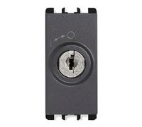 Interruttore a chiave Urmet Simon Nea 2P con chiavi antracite 10142