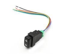 Interruttore a Doppia Chiave con Luce LED per Auto, Pulsante di sblocco della Serratura Centrale della Porta con Cavo per Mitsubishi Lancer Ex Pajero V73 V93 V97