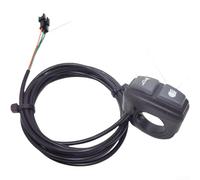 Interruttore a doppia funzione in silicone morbido per bici elettrica e scooter, luce 2 in 1 e per controllo clacson con cavo da 1,65 m, pulsante manubrio impermeabile