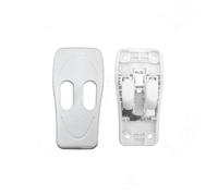 Interruttore a doppio comando con luce LED 3A massimo 250 V guscio in ABS nero interruttore a pulsante bianco a due vie(White-shell)