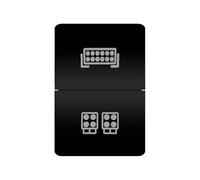 Interruttore a doppio pulsante con luce LED arancione adatto per Toyota Prado Land Cruiser RAV4 Hilux GUN HiAce 4 Runner Tundra Suzuki Jimny(BAR WORK)