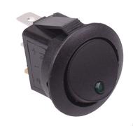 Interruttore A Doppio Pulsante Rotondo Illuminato Per Cruscotto Auto 12V