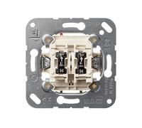 INTERRUTTORE A DUE VIE JUNG Wippschalter 505 U 5, 250 V, Impianti elettrici civili e commerciali, Argento