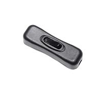 Interruttore a filo nero bipolare on off plastica lampada abajour piantana 727 (2)