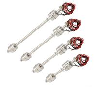 Interruttore a galleggiante a doppia sfera in acciaio inox, sensore di livello per serbatoio dell'acqua e piscina, con inversione a punto galleggiante per controllo ON/OFF e lunghezza del cavo lungo