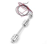 Interruttore a galleggiante,DC 0~110V Interruttore a galleggiante a doppia sfera in acciaio inossidabile Interruttore del sensore del regolatore del livello dell'acqua per serbatoio dell'acqua(150mm)