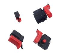 Interruttore a grilletto for trapano elettrico con blocco 250V 6A 5E4 Nero Rosso FA2-6/1BEK