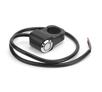 Interruttore a LED da 7/8 di pollice (22 mm) per moto, interruttore universale ON/OFF per manubrio adatto a ATV e UTV, comando per faro antinebbia in lega di alluminio con (Luce rossa)