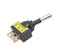 Interruttore a levetta, 12 mm ASW-15D 20 A ON OFF 12 V 24 V CC Rosso Verde Blu Giallo Bianco LED Interruttore a bilanciere automatico 3 pin SPST(Green LED,24V)