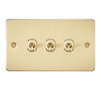 Interruttore A Levetta 2 Vie 10AX 3G - Ottone Spazzolato