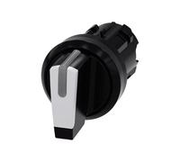 Interruttore a levetta, 22 mm, rotondo in plastica, bianco, interruttore rotante, maniglia corta, 3 posizioni di commutazione, azionato a chiave; 3SU10022BM600AA0