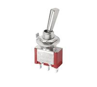 Interruttore a levetta 3 posizioni 2 posizioni ON OFF ON 6A 125VAC 3A 250VAC Maniglia piatta a scatto for autocarro(3P 11.7mm ON-ON)