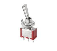 Interruttore a levetta 3 posizioni 2 posizioni ON OFF ON 6A 125VAC 3A 250VAC Maniglia piatta a scatto for autocarro(3P 11.7mm ON-ON R)