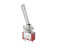 Interruttore a levetta 3 posizioni 2 posizioni ON OFF ON 6A 125VAC 3A 250VAC Maniglia piatta a scatto for autocarro(3P 20.5mm ON-ON R)