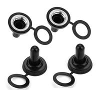 Interruttore a levetta a bilanciere da 20 pezzi da 12 mm Interruttore a pulsante on/off con cappuccio in gomma impermeabile