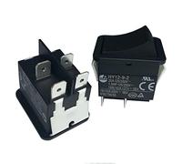 Interruttore a levetta a bilanciere, interruttore a levetta ON/OFF, interruttore a levetta a bilanciere, 2 pz HY12-9-3 6 Pin Pulsante industriale On Off On Interruttori a pulsante con interruttore a b