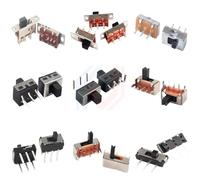 Interruttore a levetta a singola fila, presa diretta, orizzontale, piccolo, miniatura, ingranaggio scorrevole, banda di fluttuazione, 2/3/4 velocità, 3 pin, 8 pin (SS12D00 4mm 2gear 3p)