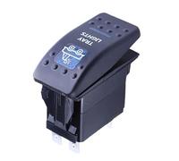 Interruttore a levetta ARB 5P 12V 20A con luce LED blu, adatto per autobus, barche, camper, rimorchi, ecc.(Tray Light)