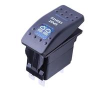 Interruttore a levetta ARB 5P 12V 20A con luce LED blu, adatto per autobus, barche, camper, rimorchi, ecc.(Spot Light)