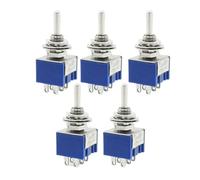 Interruttore a levetta bipolare a doppio comando ON-OFF-ON a 6 terminali 6A 125V CA 10 pezzi