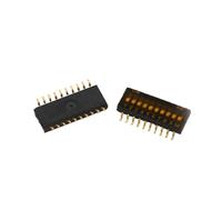Interruttore a levetta con toppa a strappo DIP Snap 1,27 mm 2/4/5/6/8/10 pin quadrante nero indirizzo ON/OFF 20 pezzi(10P)