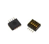 Interruttore a levetta con toppa a strappo DIP Snap 1,27 mm 2/4/5/6/8/10 pin quadrante nero indirizzo ON/OFF 20 pezzi(4P)