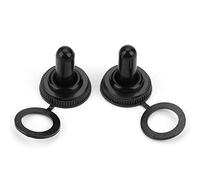Interruttore a levetta Coperchio impermeabile, Compact 20Pcs 12mm Interruttore a levetta Tappo in gomma impermeabile Coperchio del bagagliaio nero con buona capacità di isolamento