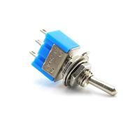 Interruttore a levetta impermeabile 5 pezzi/lotto Mini interruttori a levetta ON-ON G107 a 3 pin 6A 125V 3A250VAC(Light blue)