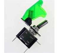 Interruttore a levetta in miniatura ON/OFF 12V 20A e copertura rossa for fari fendinebbia for auto da corsa professionali, 10 pezzi(Transparent green)
